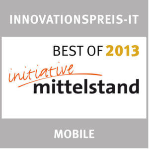L-mobile : prix de l'innovation informatique en matière d'initiative des entreprises de taille moyenne, Best of 2013, catégorie Mobile