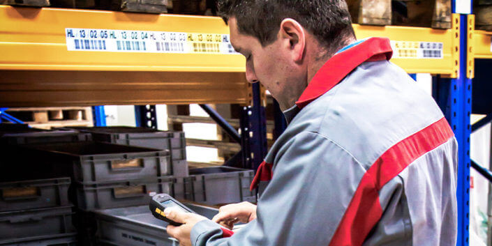 L-mobile digitalizált raktárlogisztika warehouse ready for ALPHAPLAN Készletinformáció alkalmazásmodul
