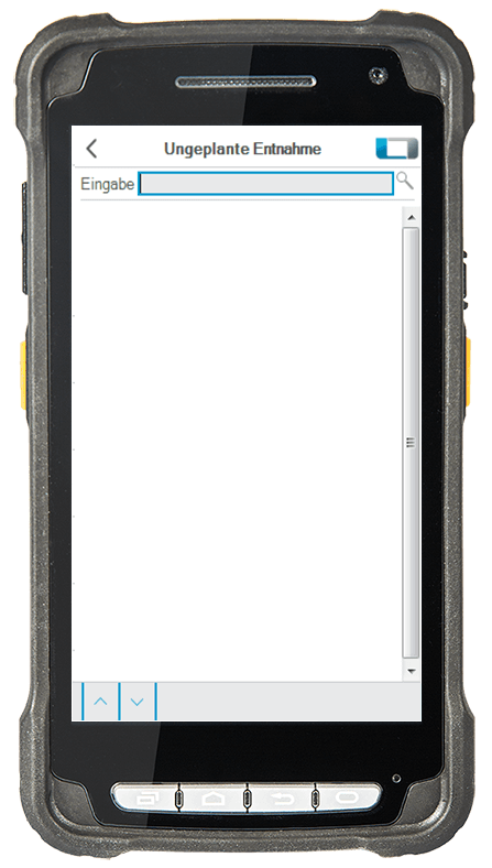 L-mobile Digitalisierte Lagerlogistik L-mobile ready for Infor COM Basismodul Ungeplante Entnahme mobile Oberfläche