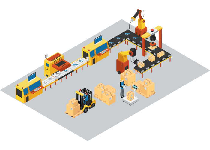 L-mobile, digitale Transformation, digitalisierte Produktion, Fertigungshalle, KI, automatisierter Workflow