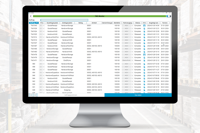 Interne Materialtransporte transparent abbilden und optimieren mit einem digitalen Transportmanagementsystem