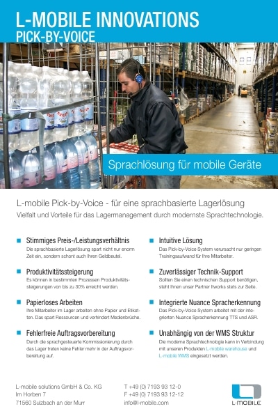 Flyer – L-mobile innovations – Pick-by-Voice