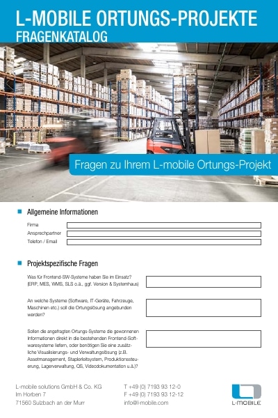 Fragenkatalog – L-mobile Ortungs-Projekte