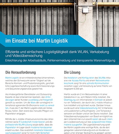 Referenzbericht – L-mobile infrastructure – Martin Logistik
