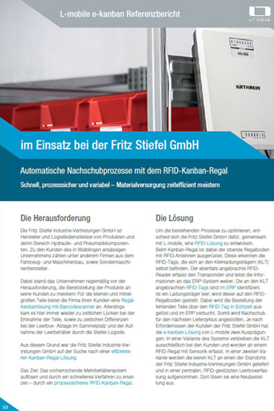 Referenzbericht L-mobile Produktion - Fritz Stiefel Industrie-Vertretungen GmbH