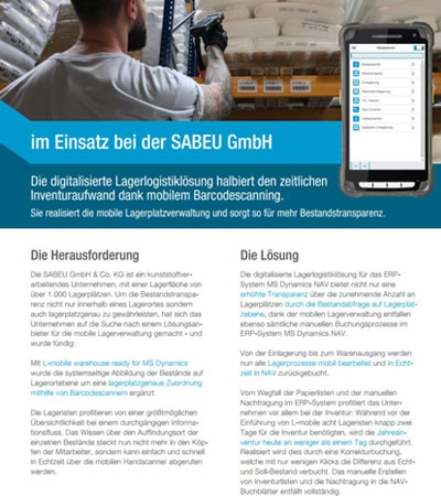Referenzbericht – L-mobile warehouse ready for MS Dynamics – SABEU