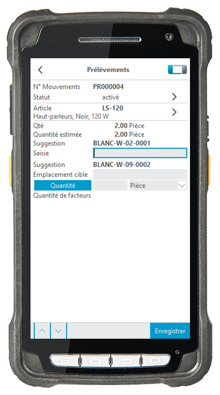 L-mobile Logiciel de gestion de stock warehouse ready for MS Dynamics Module de base Prélèvement logistique et Expéditions entrepôt Interface pour ordinateur de poche