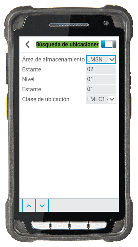 Módulo básico de control de stock y búsqueda digital de espacio libre para L-mobile warehouse ready for Microsoft Dynamics NAV y Business Central