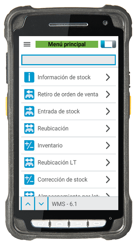 L-mobile warehouse ready for MS Dynamics Módulo complementario Gestión de inventario móvil