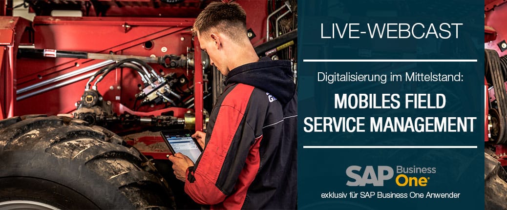 L-mobile, digitalisiertes Field Service Management, Live-Webcast, SAP Business One, mobile Service-App