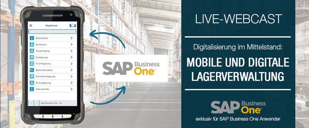 L-mobile, digitalisierte Lagerlogistik, warehouse, SAP Business One, mobile Lagerverwaltung, Add On