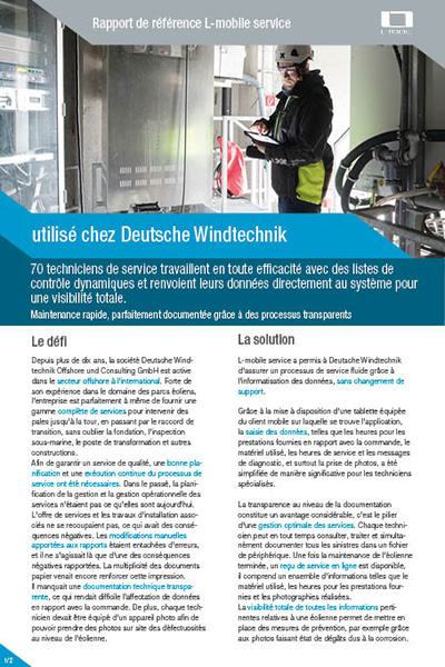 Référence L-mobile — L-mobile service — Deutsche Windtechnik