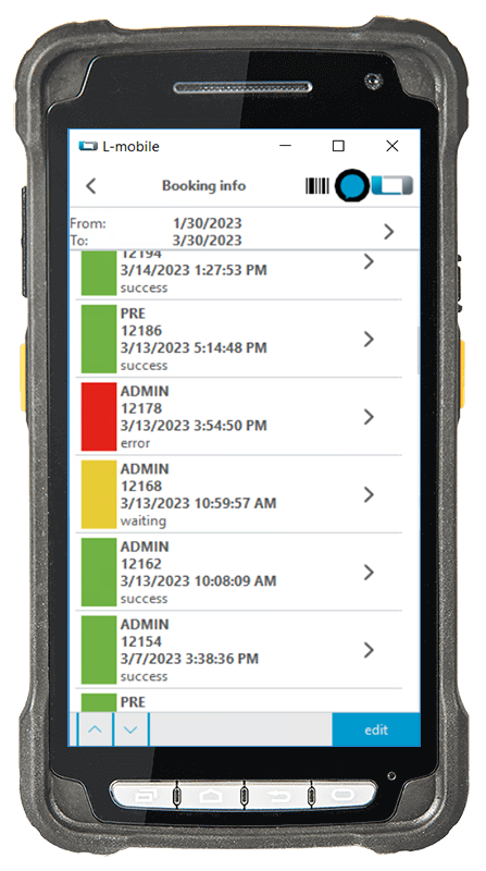 Die Verbucherinfo der mobilen mit MS Dynamics NAV und Business Central 