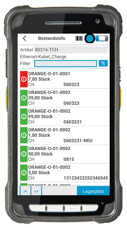 Das Modul Bestandsinformation der mobilen Lagerverwaltung für Microsoft Dynamics 365 Business Central bzw. NAV (ehemals Navision) kann auf verschiedene Arten aufgerufen werden.