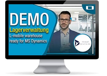 Software-Demo der mobilen Scannerlösung L-mobile warehouse ready for MS Dynamics