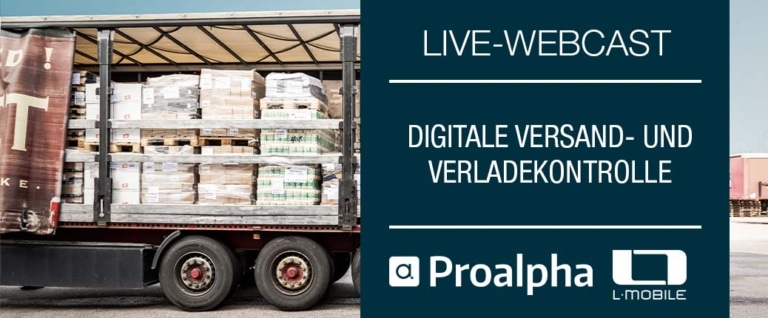 Live-Webcast: Verladekontrolle für Proalpha