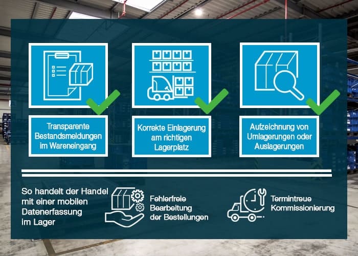 L-mobile warehouse ready for Sage: Vorteile einer mobilen Datenerfassung für Händler im Lager