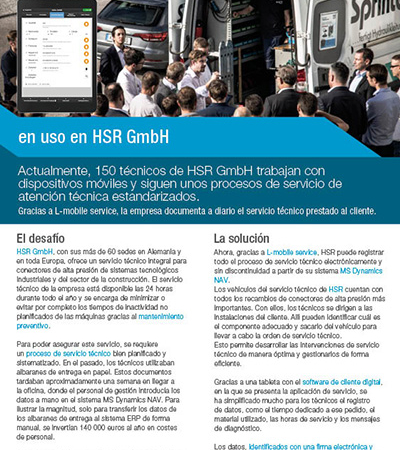 Informe referencia – L-mobile service – HSR