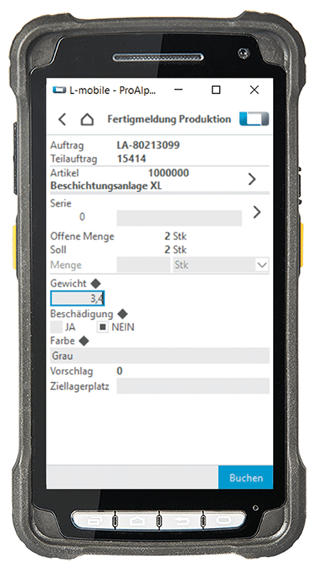 Proalpha Qualitätsmanagement in der Produktion (CAQ)