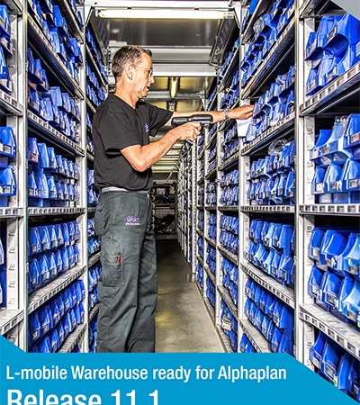 Release 11.1 L-mobile warehouse ready for Alphaplan