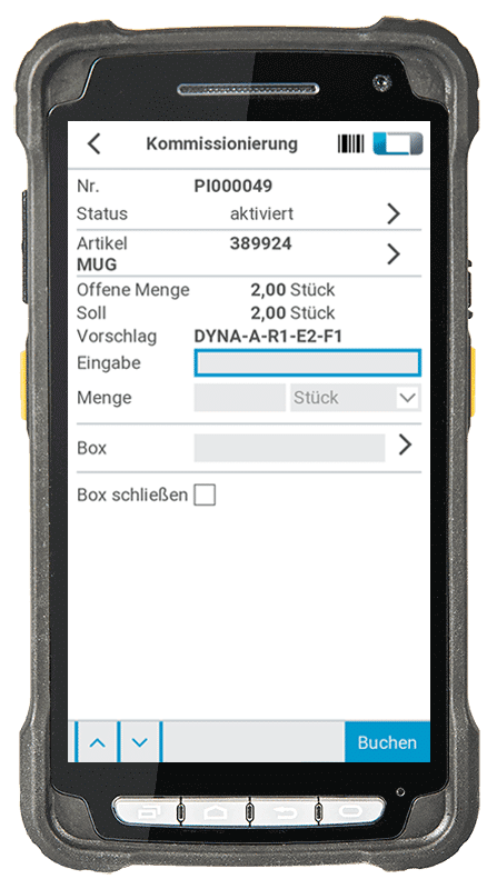 Mobile Kommissionierung mit der mobilen Datenerfassung für Microsoft Dynamics 365 Business Central / NAV (Navision)