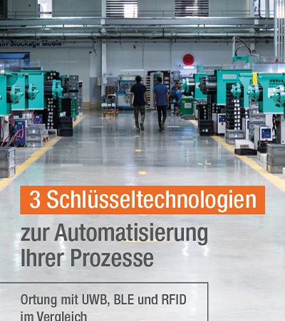 L-mobile Whitepaper - 3 Schlüsseltechnologien zur Optimierung Ihrer Prozesse: Ortung mit UWB, BLE und RFID im Vergleich