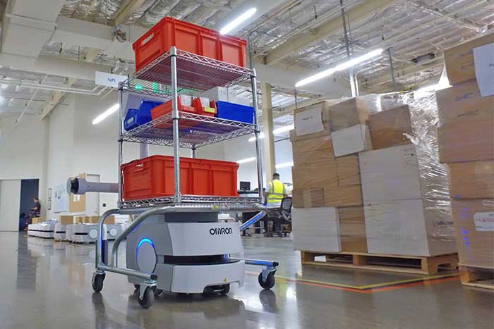 Mit einem FTS für Paletten sorgen Sie dafür, das richtige Material, zur richtigen Zeit, in der richtigen Menge, an den richtigen Ort zu transportieren.