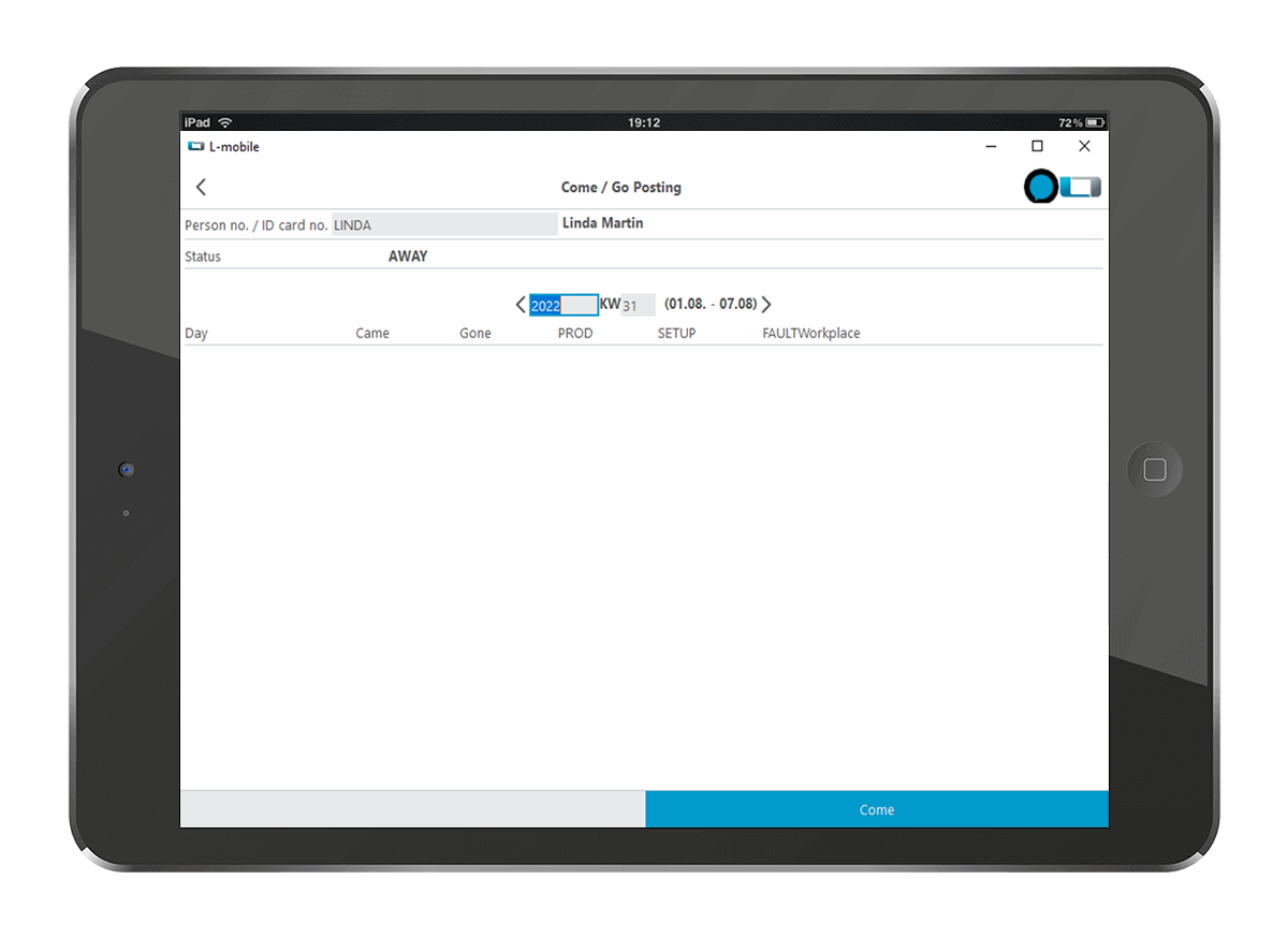 Web-based Shopfloor Data Collection: Overview Maintain an overview of all released operations in real time.