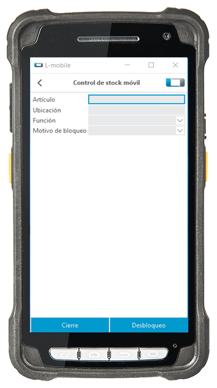 L-mobile warehouse ready for MS Dynamics Módulo complementario Gestión de inventario móvil