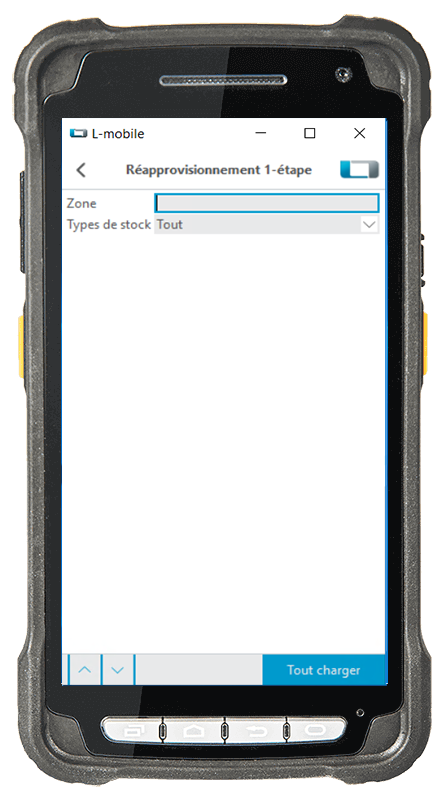 L-mobile Logiciel gestion de stock L-mobile ready for MS Dynamics Module complémentaire Demande de réapprovisionnement Interface pour ordinateur de poche