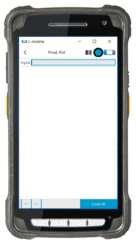 L-mobile warehouse ready for MS Dynamics Production Put extension module L-mobile warehouse ready for MS Dynamics Production Put extension module