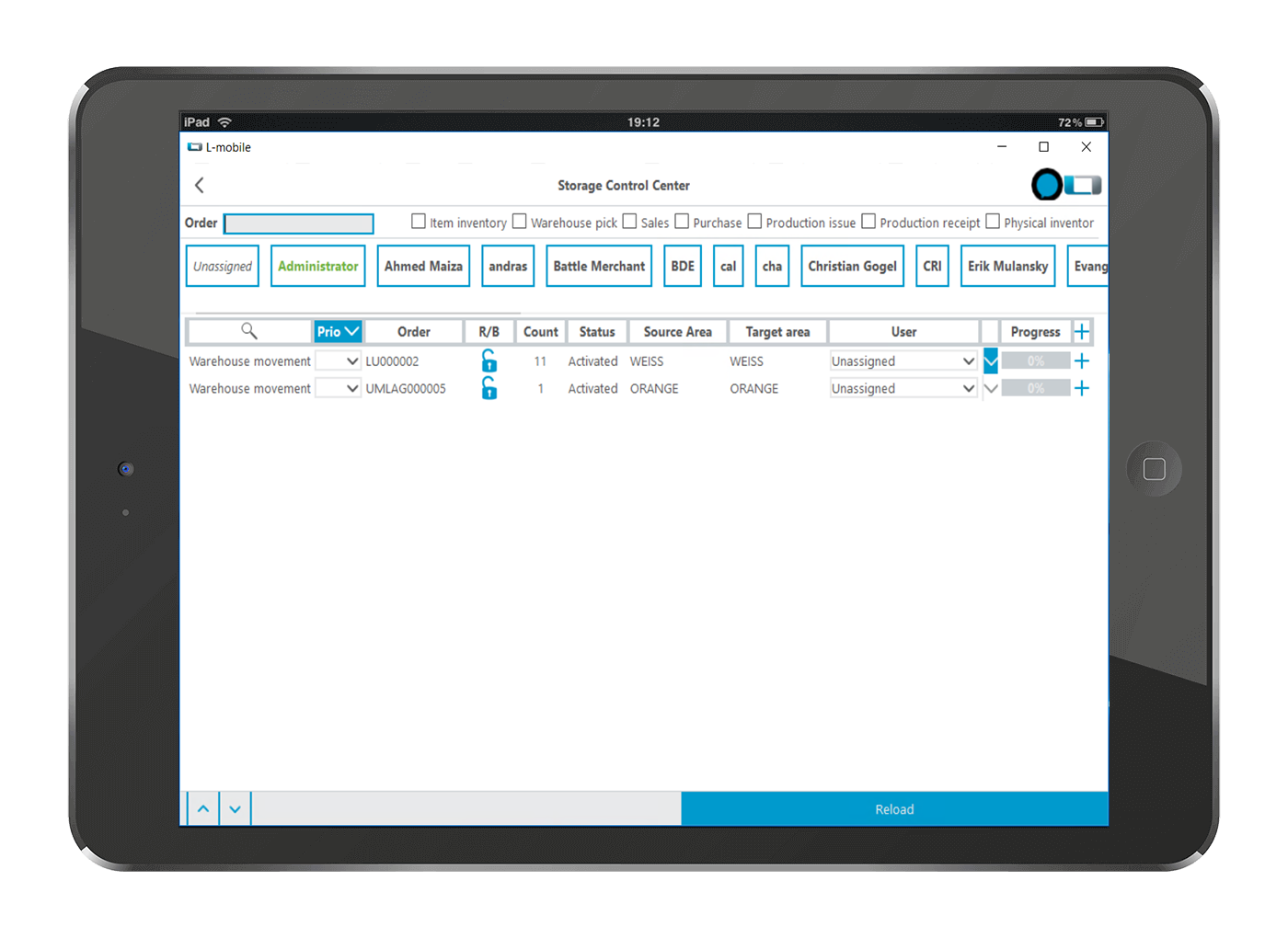 lagerleitstand-ms-dynamics-2 L-mobile warehouse ready for MS Dynamics kiegészítő modul Raktárkezelési központ
