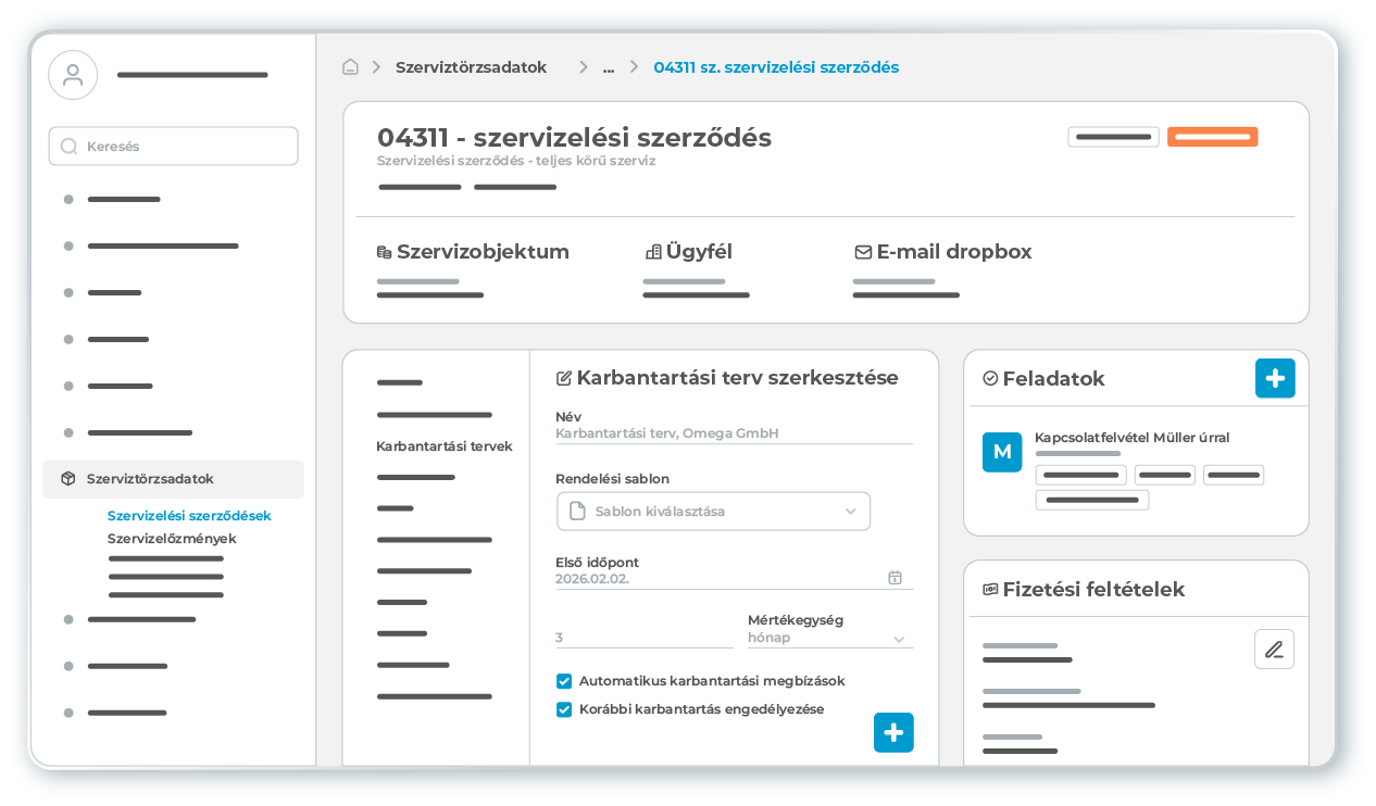 l-mobile-service-servicevertrag-desktop Szolgáltatási szerződések kezelése az L-mobile service terepi szolgáltatáskezelő szoftverben a hatékony és automatizált megbízáskezelés érdekében