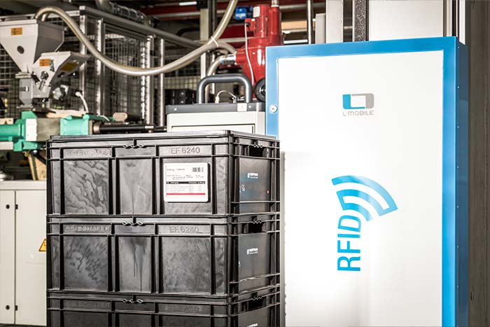 Ladungsträger mit RFID-Label kennzeichnen zur einfachen Erkennung mit RFID-Gates Ladungsträger mit RFID-Label kennzeichnen zur einfachen Erkennung mit RFID-Gates